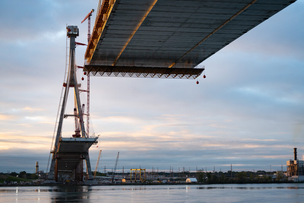 Gordie Howe International Bridge Site Progress