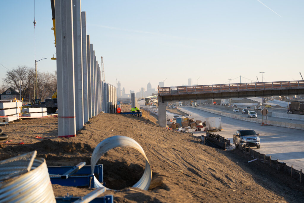 over bridge construction