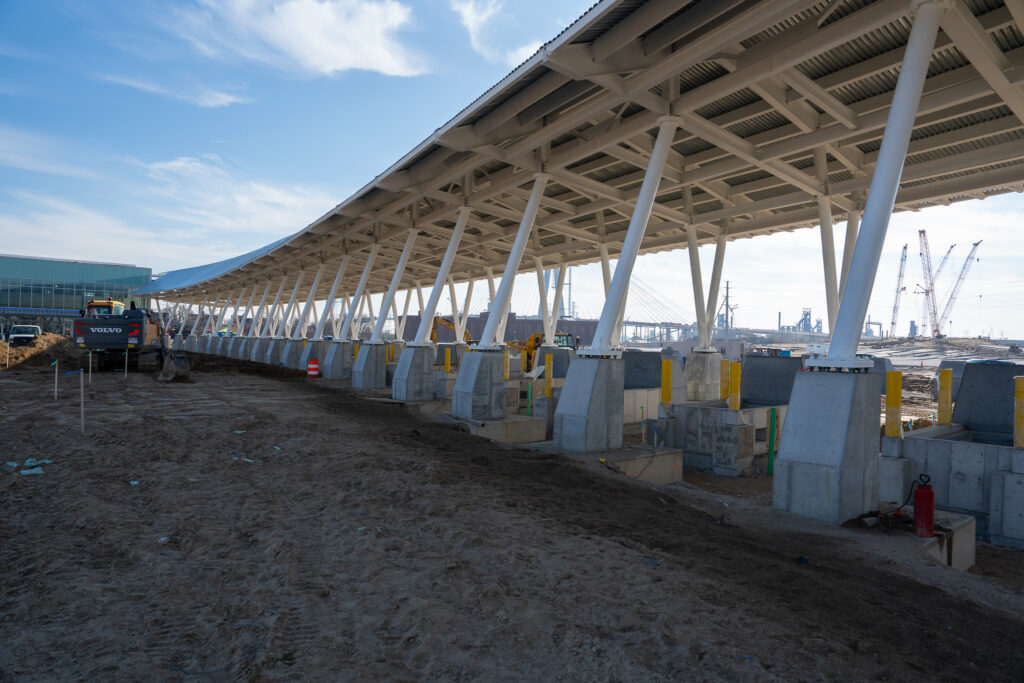 toll booth construction
