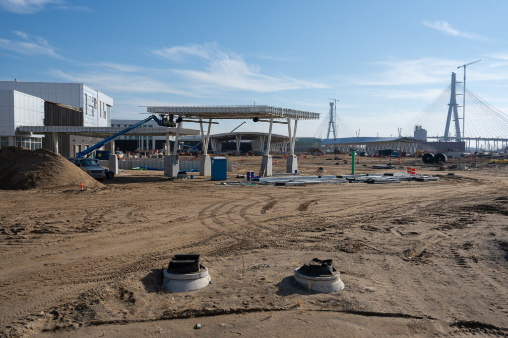 toll booth construction