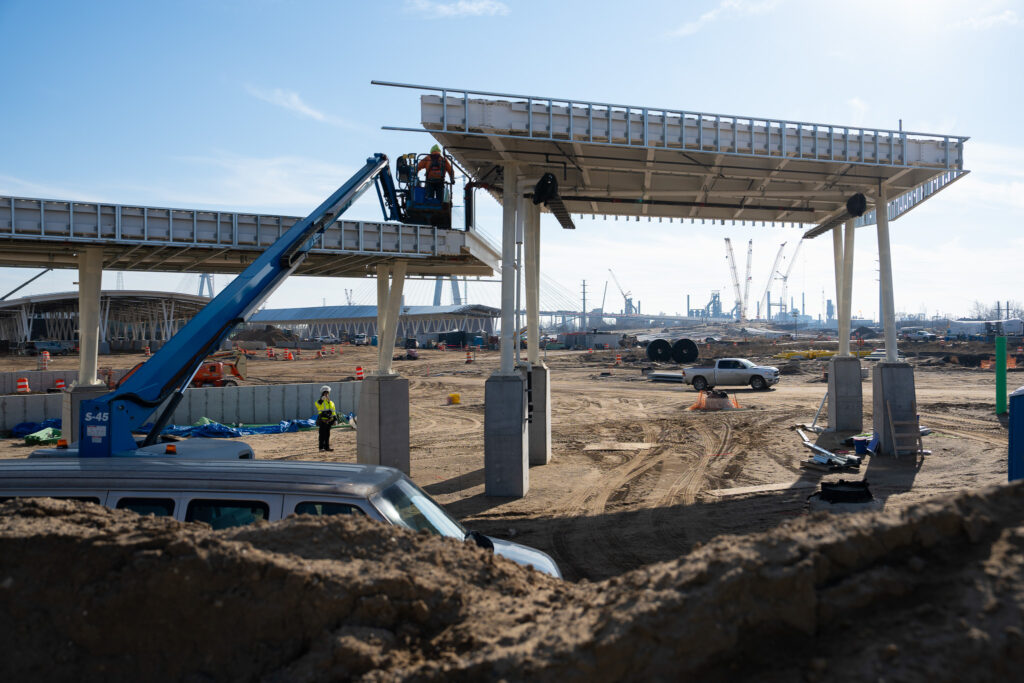 toll booth construction