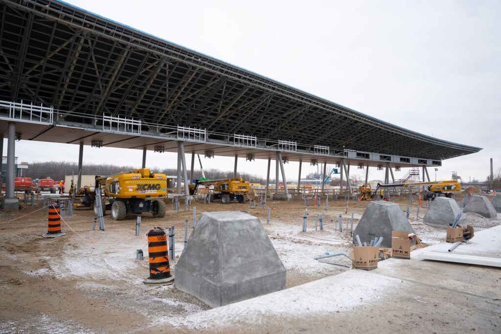 toll booth construction