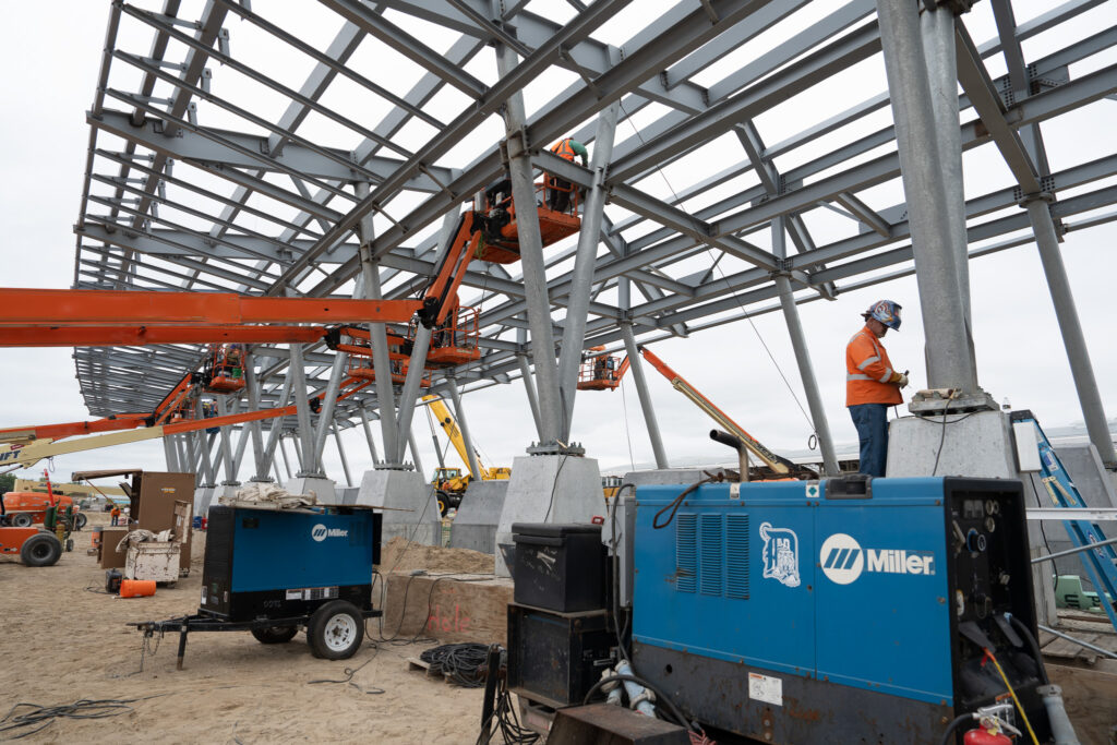 toll booth construction
