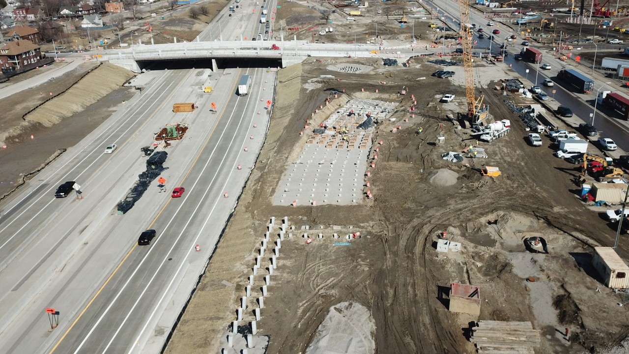 Michigan Interchange Progress - April 20, 2022