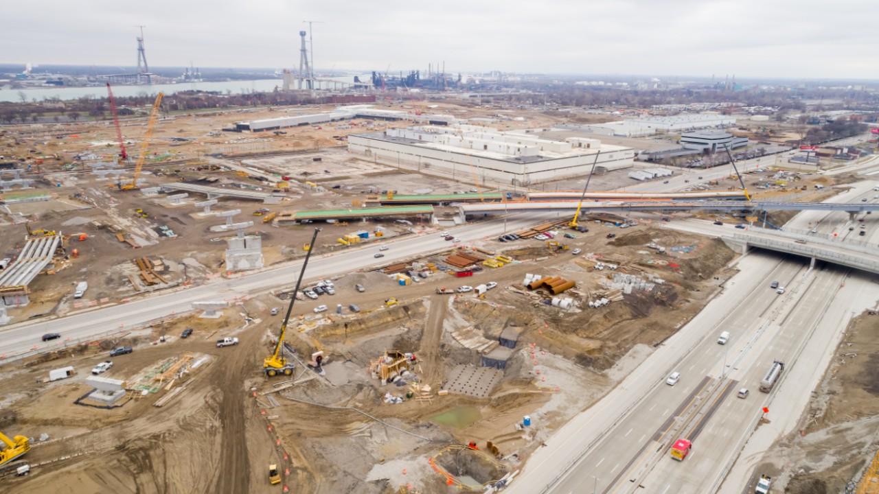 Michigan Interchange Progress - April 2023