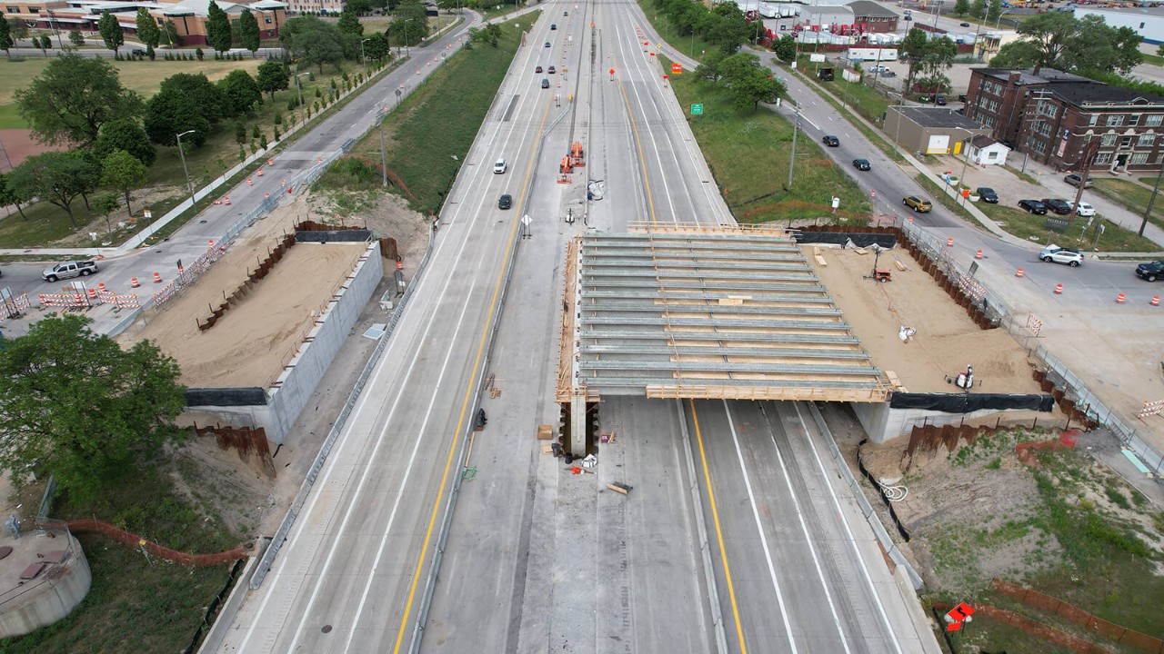 Michigan Interchange Progress - August 10, 2021
