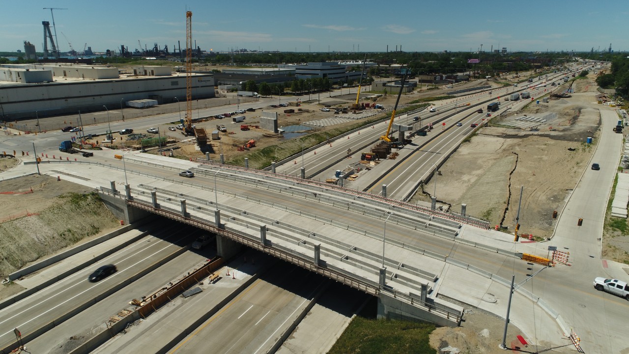 Michigan Interchange Progress - August 16, 2022