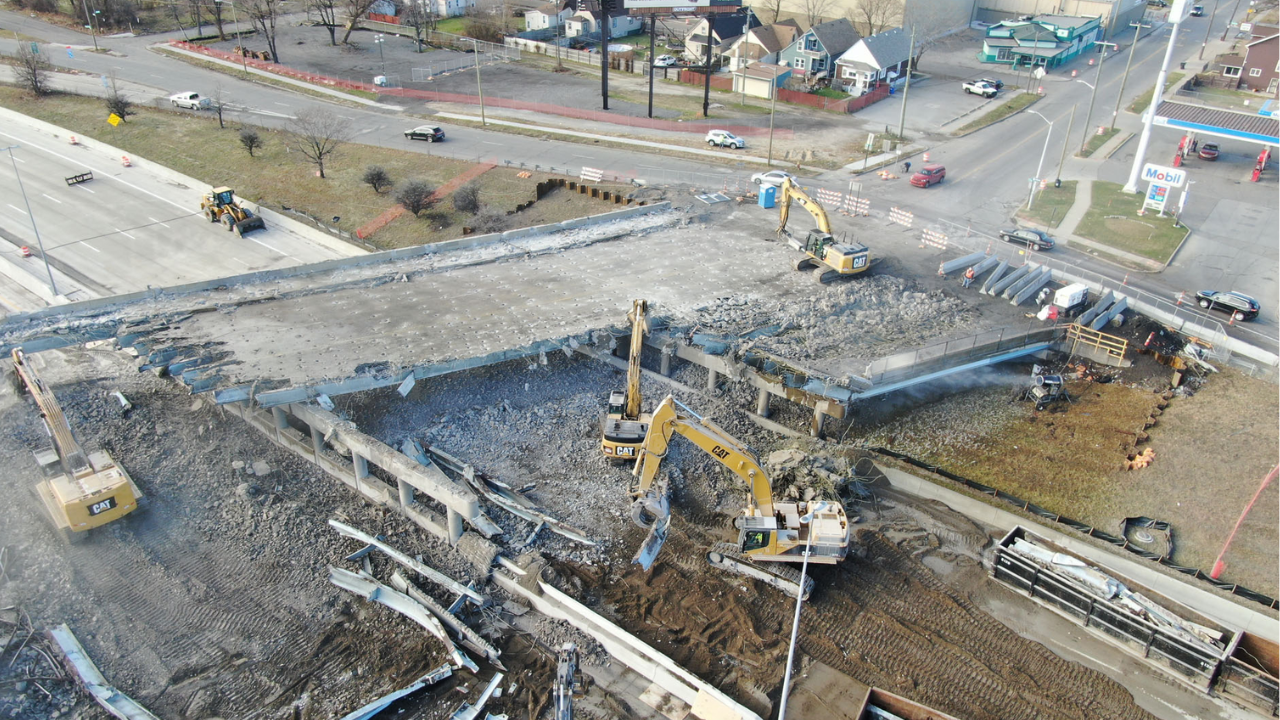 Michigan Interchange Progress - July 10, 2020