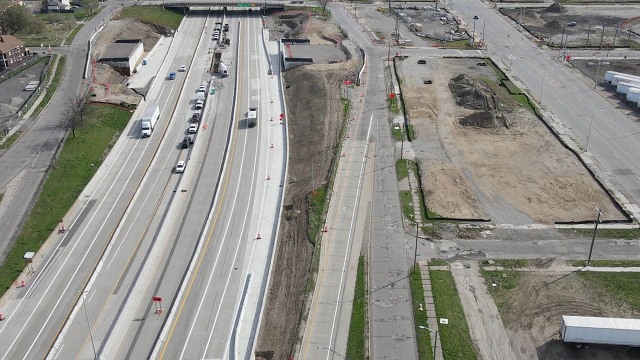 Michigan Interchange Progress - May 6, 2021