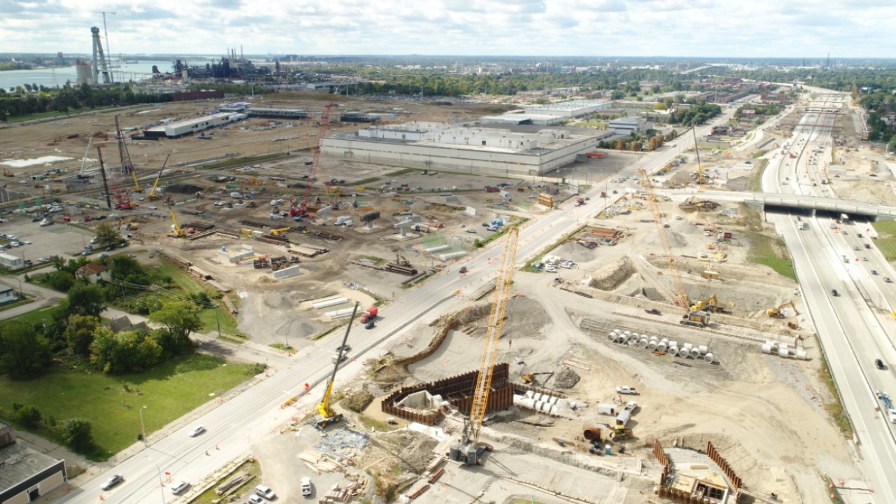 Michigan Interchange Progress - October 19, 2022