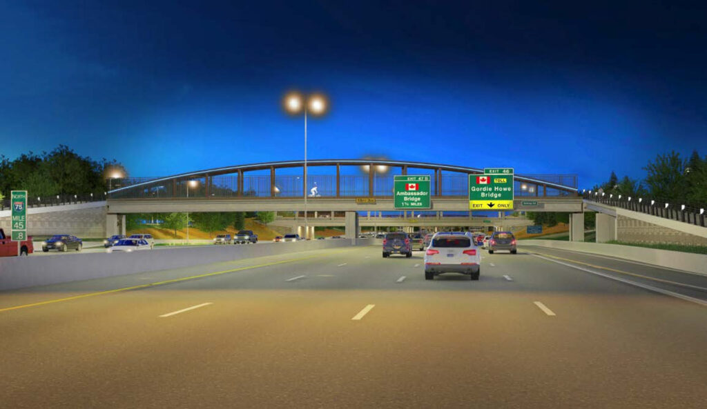 Gordie Howe Bridge - Exit