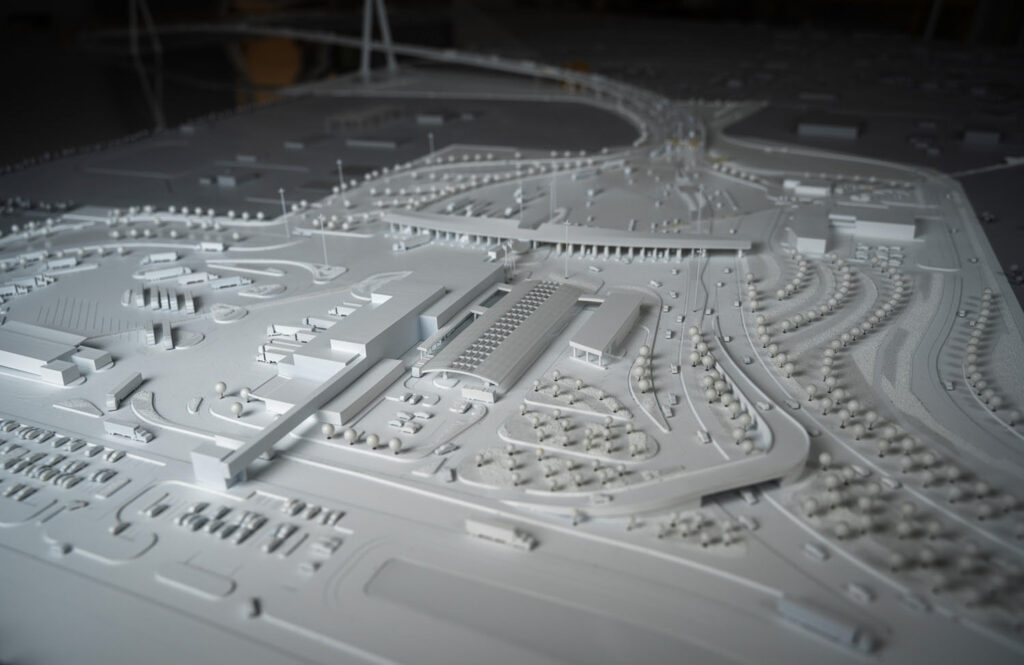 Gordie Howe International Bridge Project Scale Model