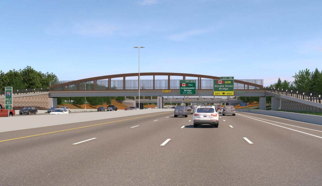 Gordie Howe Bridge - Exit