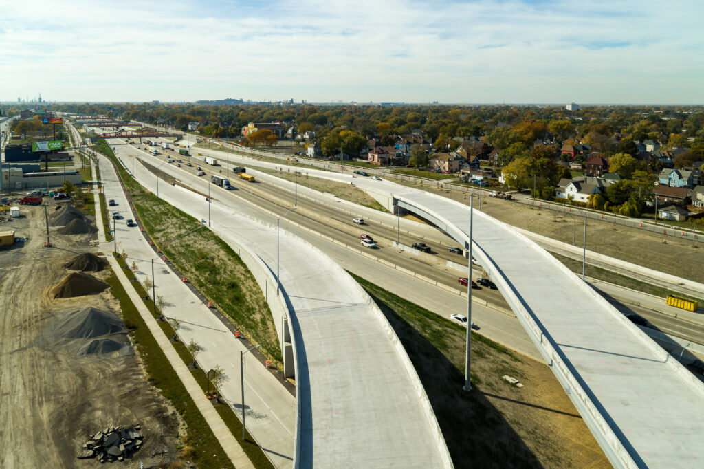 Michigan Interchange Progress Photo