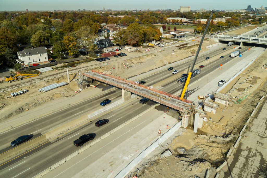 Michigan Interchange Progress Photo
