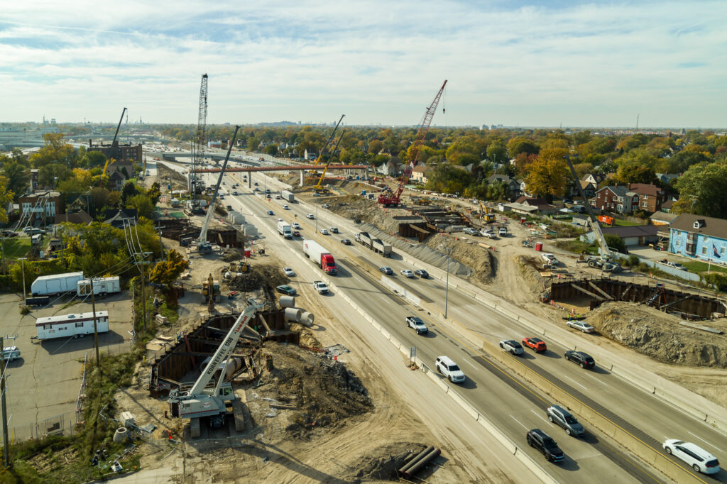 Michigan Interchange Progress Photo