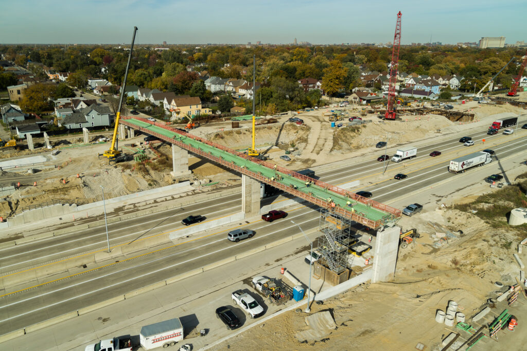 Michigan Interchange Progress Photo