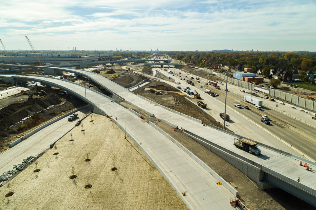 Michigan Interchange Progress Photo