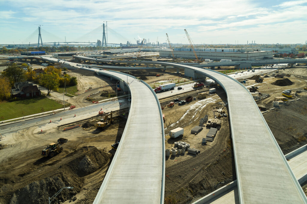Michigan Interchange Progress Photo