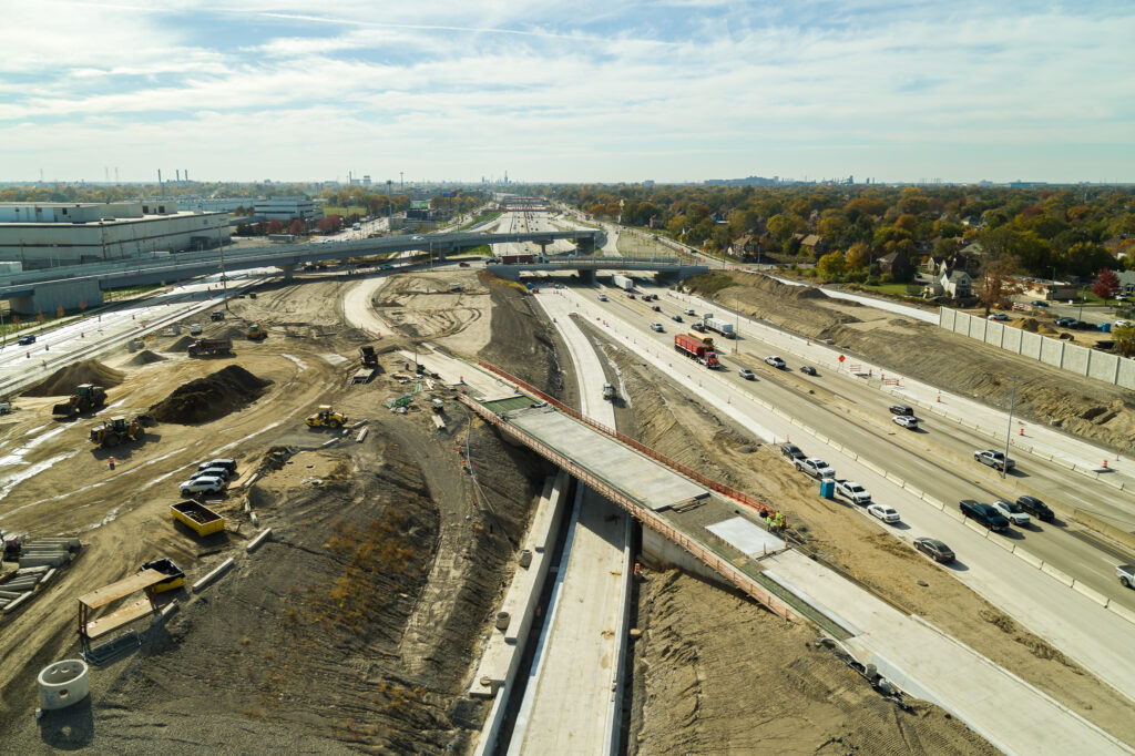 Michigan Interchange Progress Photo
