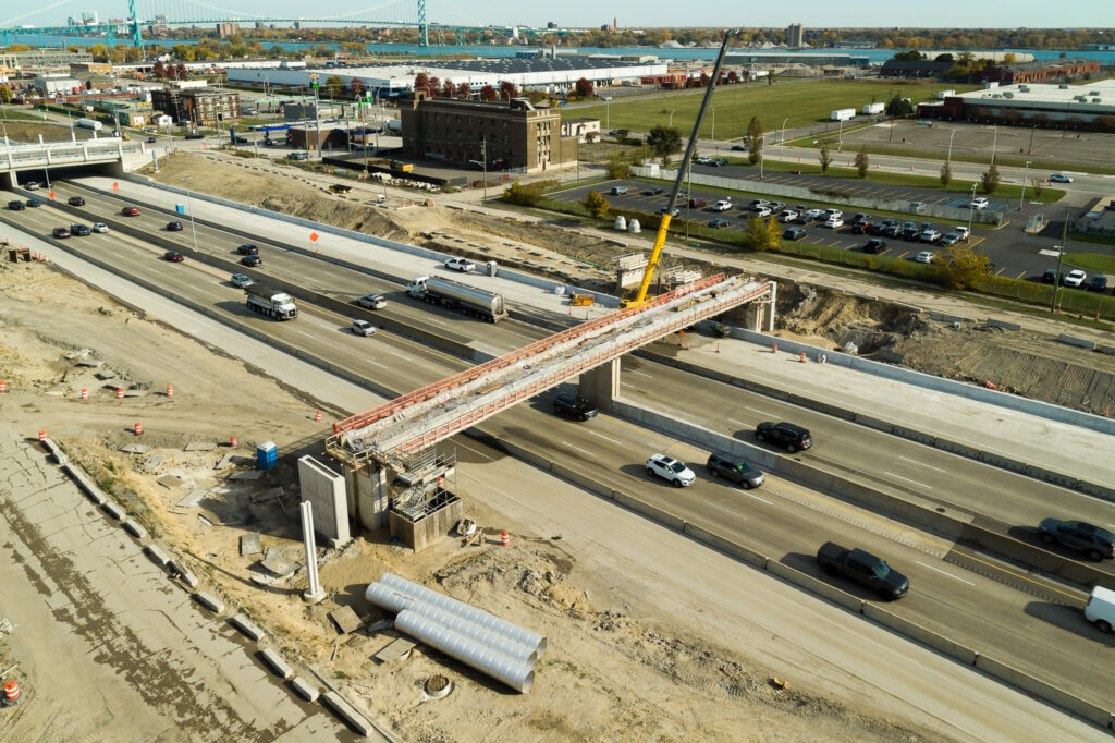 Michigan Interchange Progress Photo