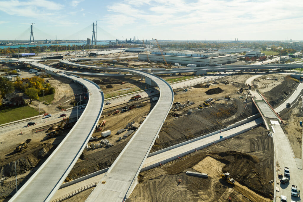 Michigan Interchange Progress Photo