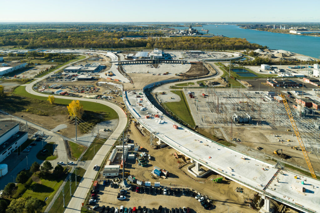 customs compound from a distance