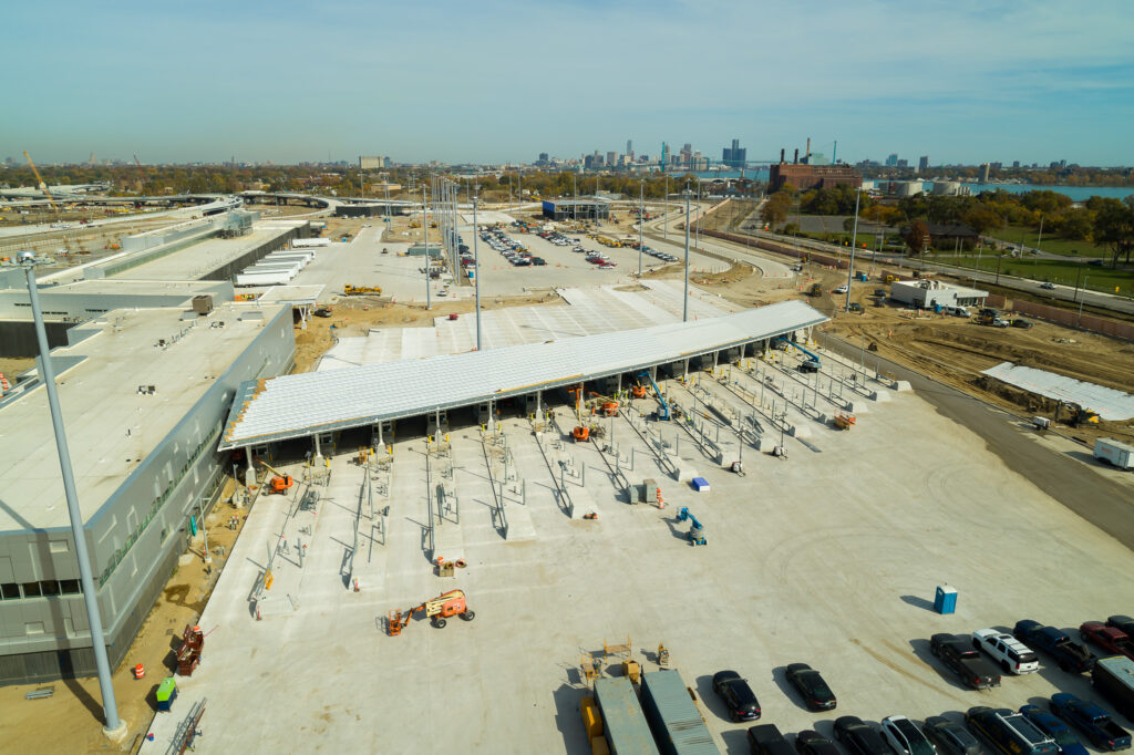 Customs compound construction