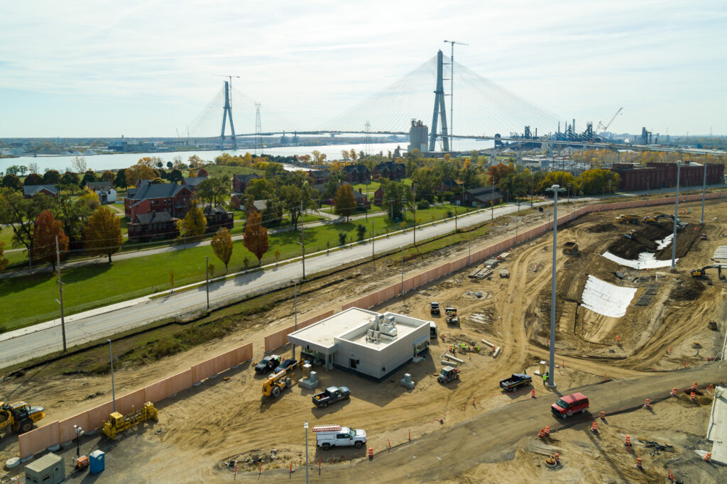 Customs compound construction