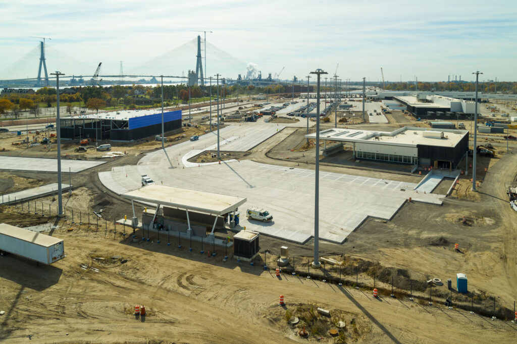 Customs compound construction