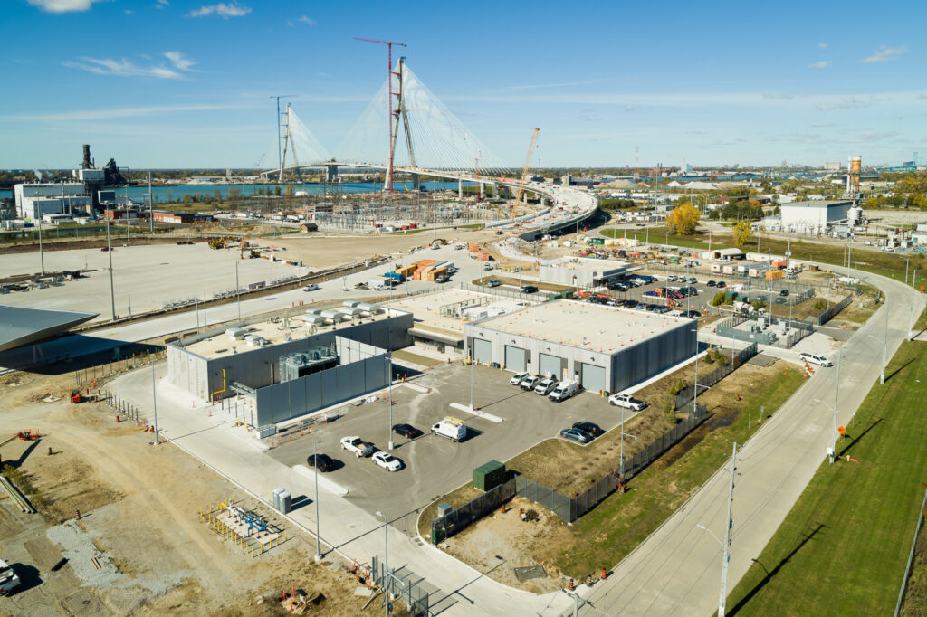 compound and parking lot