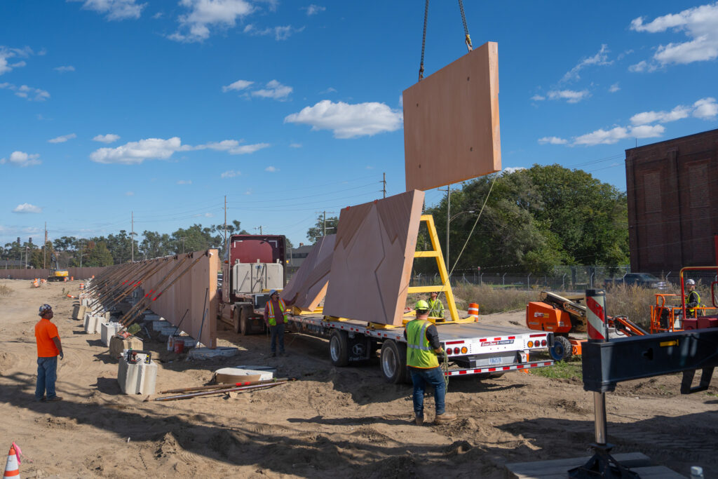 retaining wall construction