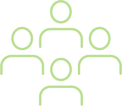 People Skyline Blue light green