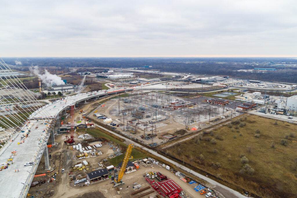 view of the construction site