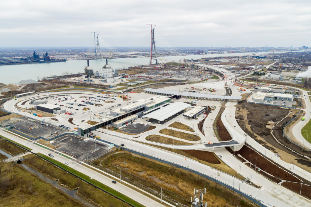 customs area from the air