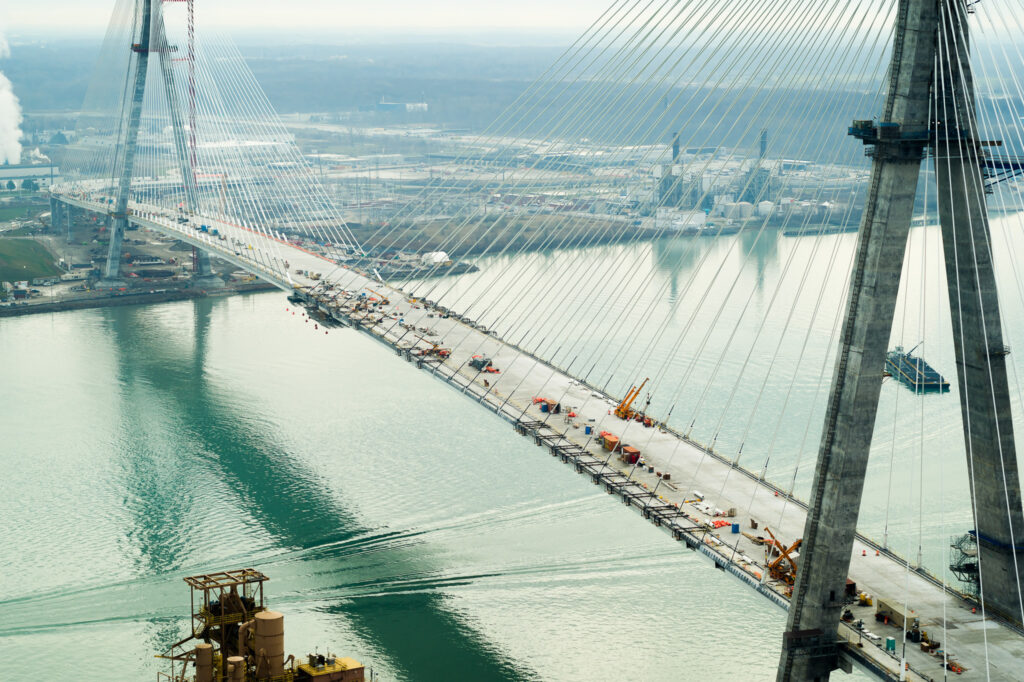 the bridge over the water