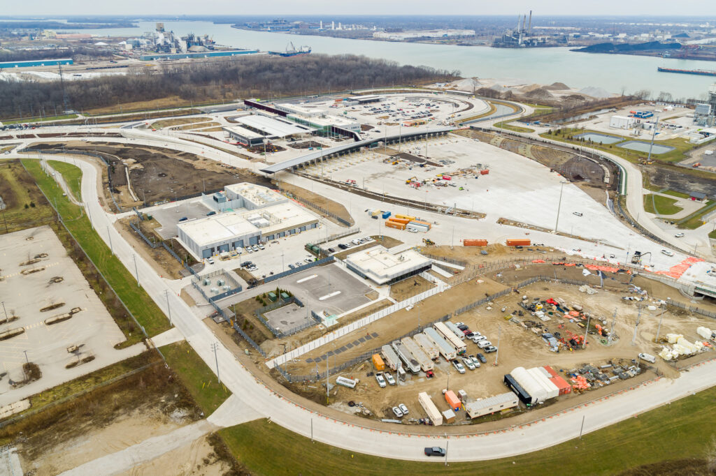 aerial view of customs