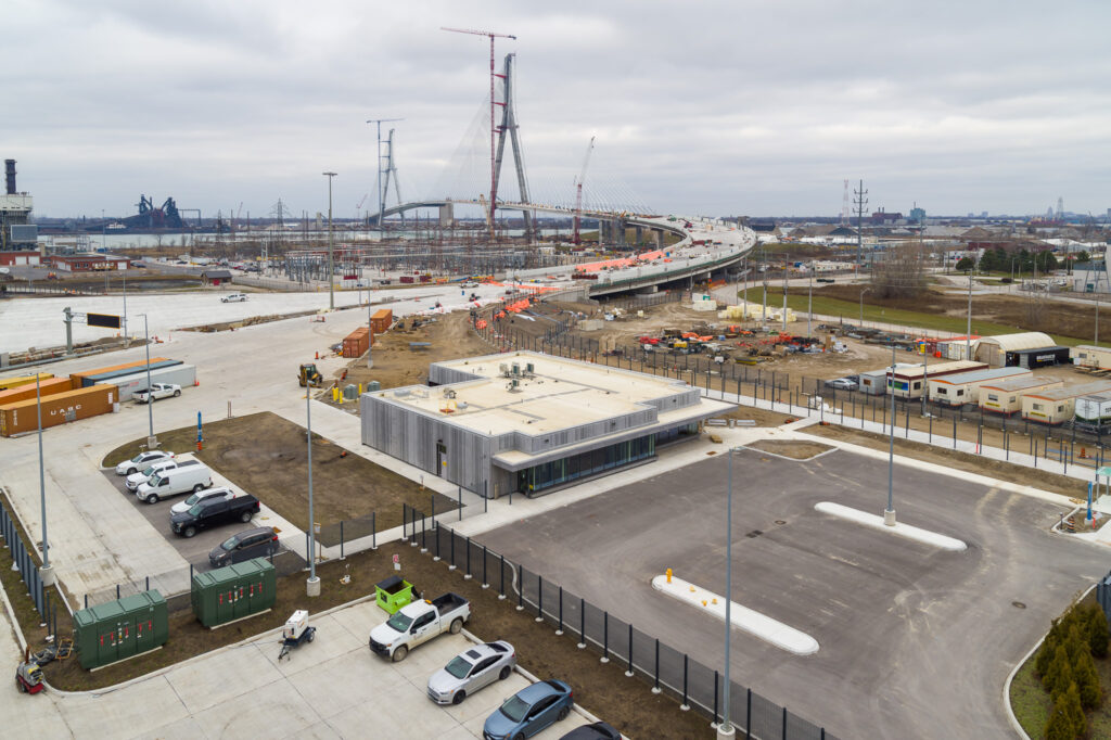 aerial view of customs