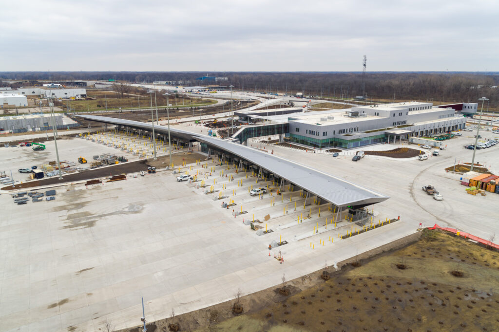 aerial view of tolls