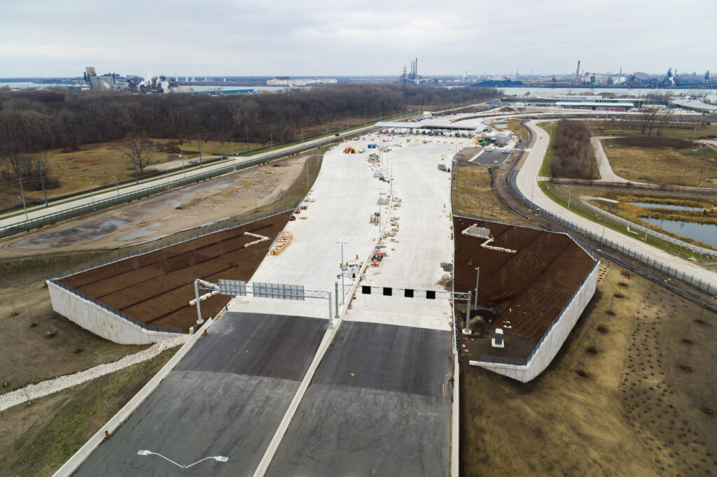 area for garden near the bridge approach