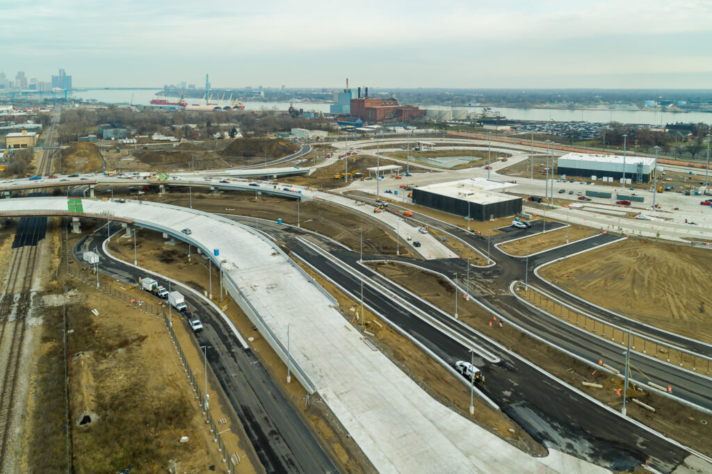 full customs compound from the air