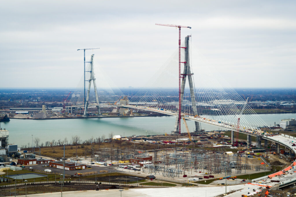 full bridge with 2 crane