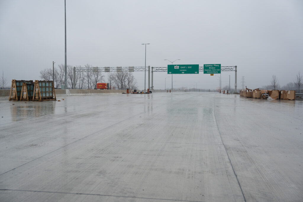 exit to Canada highway