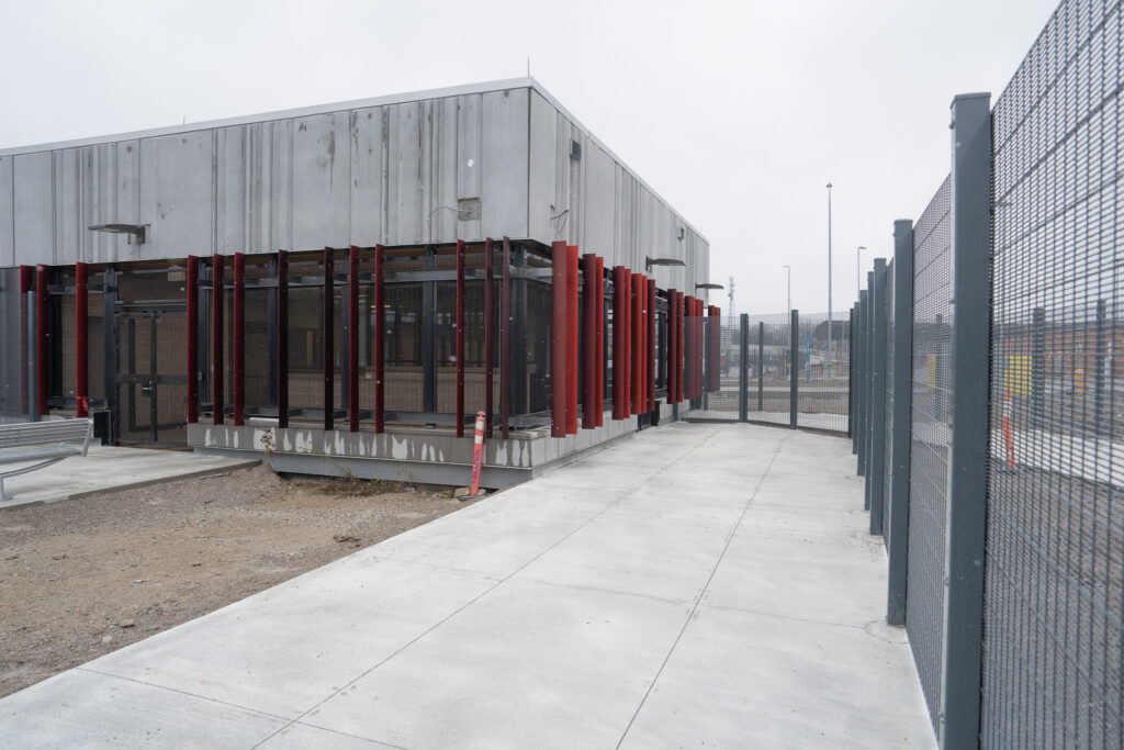 Entrance to Customs building