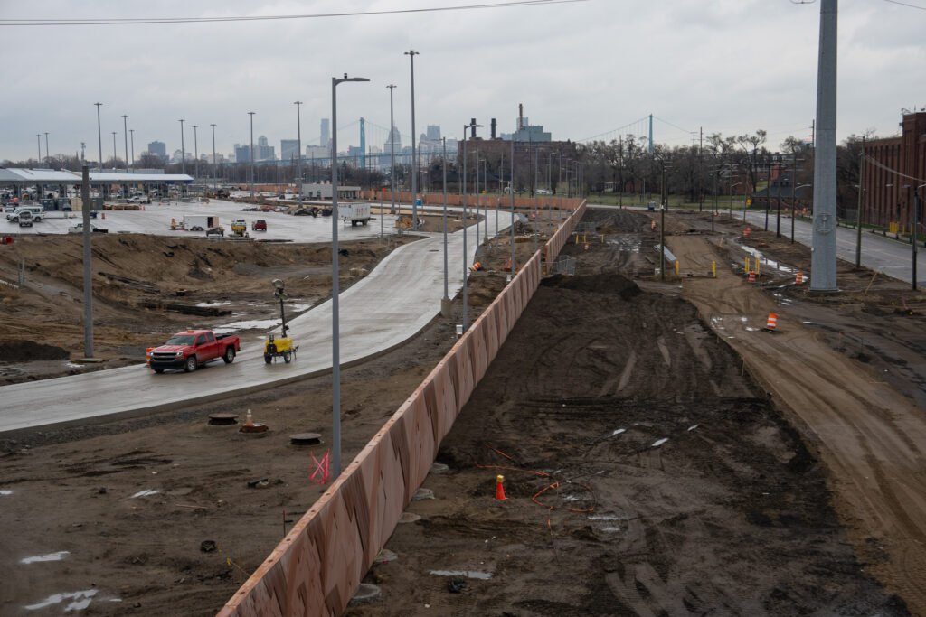 road construction inside and outside of perimeter