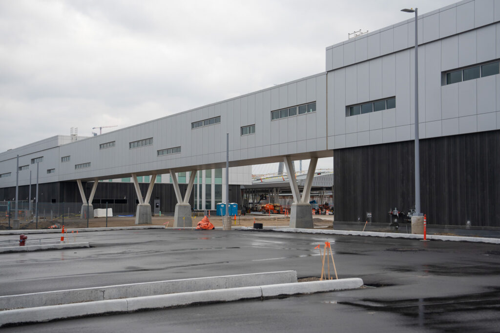back of customs buildings