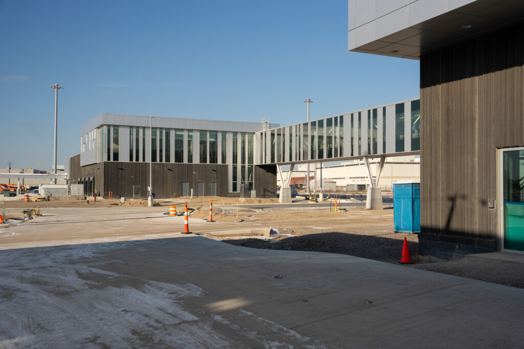 outside view of one of the customs buildings