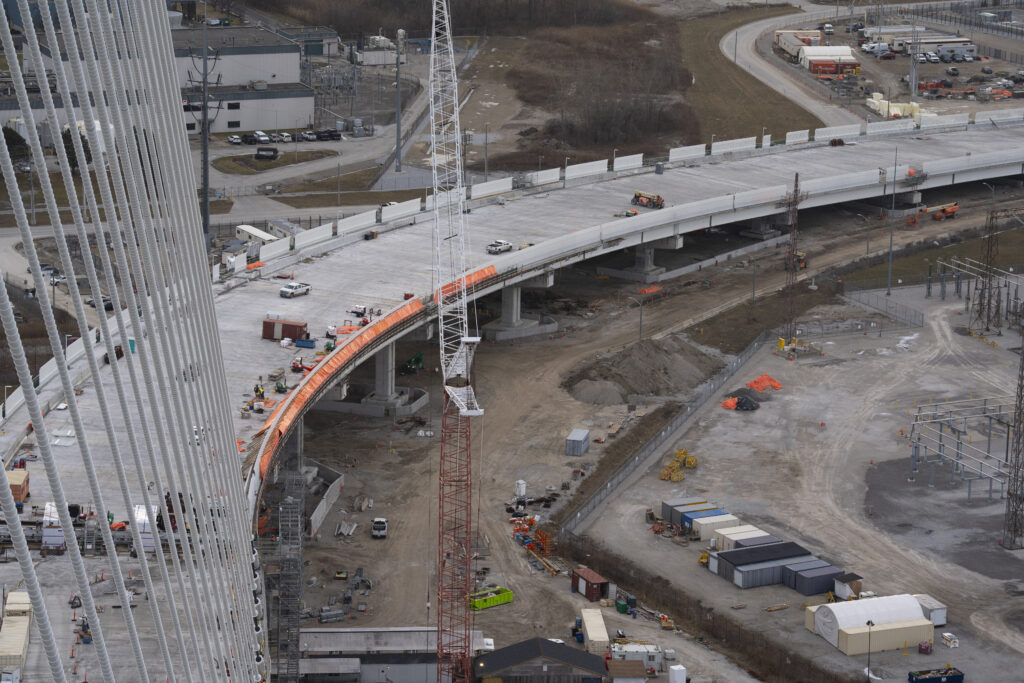 Image of bridge and construction site