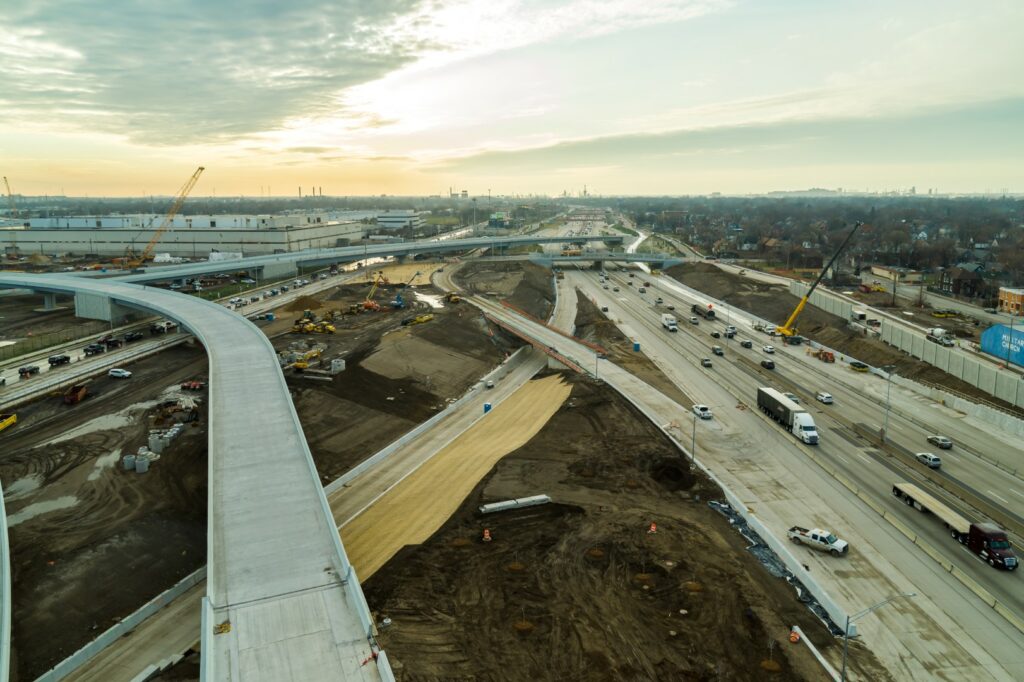 Michigan Interchange Progress Photo - December 2024 (16)