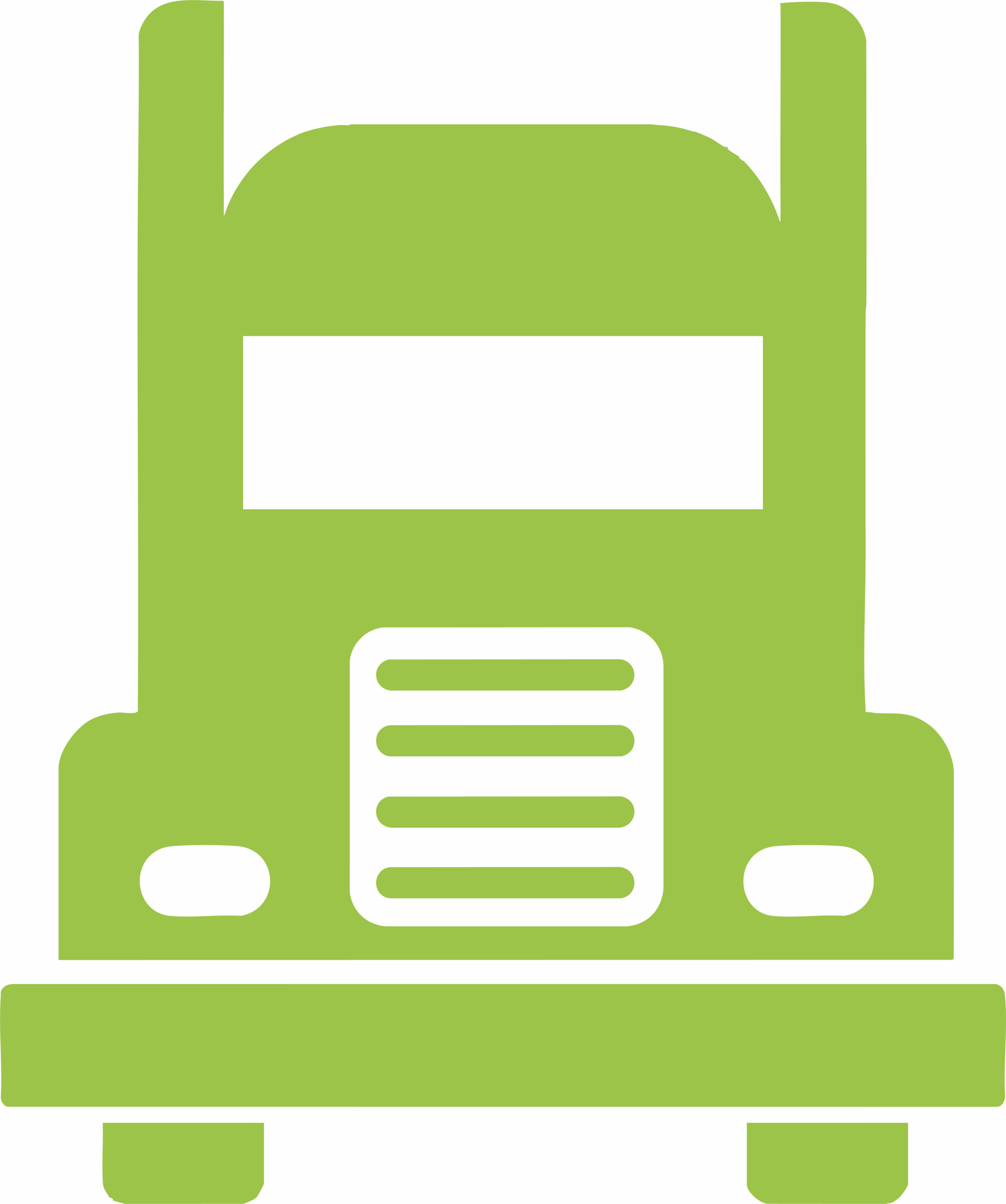 Icon of the front view of a semi-truck signifying your business experience.